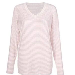 Cabi  Serenity T-Shirt pink and white, size medium NWOT